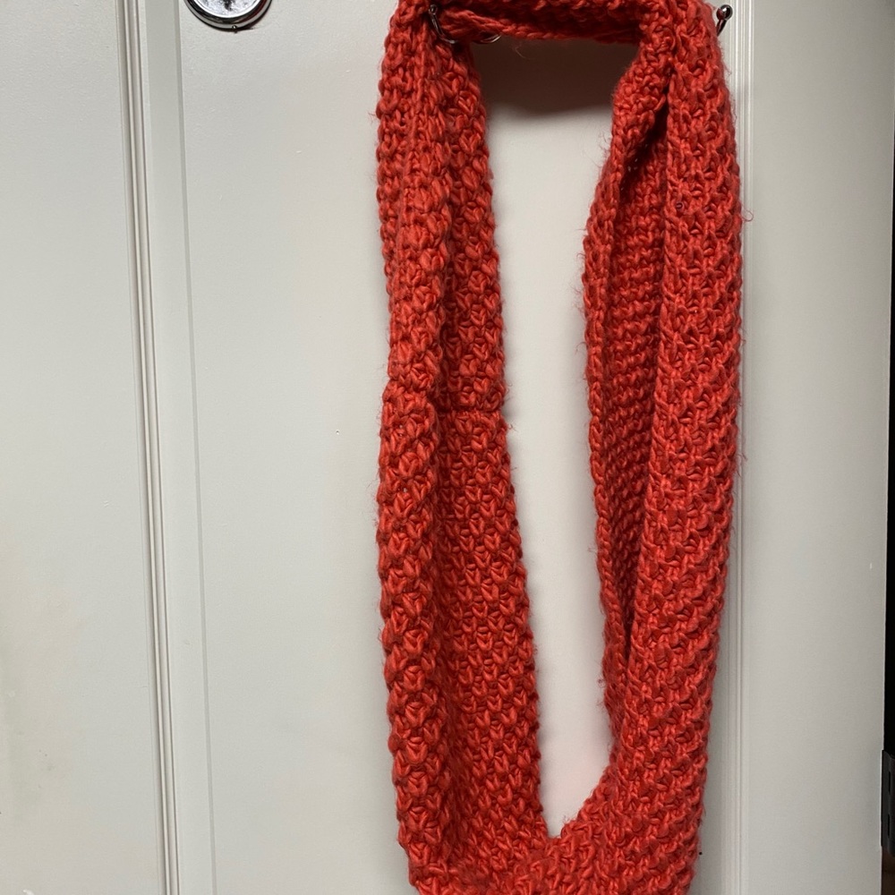 Red orange Infinity Scarf - Picture 2 of 2